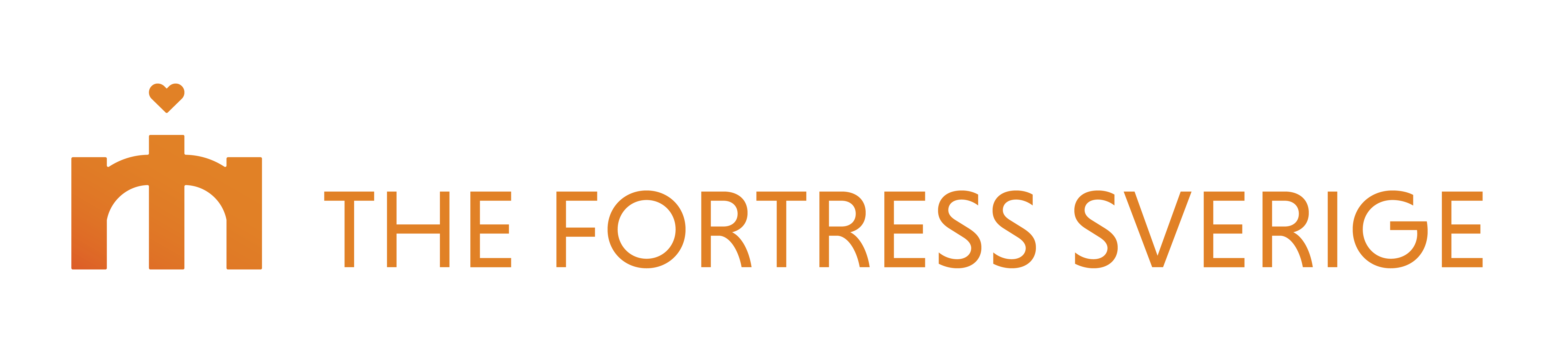 The Fortress Logo Symbol Text Transparent Horizontal